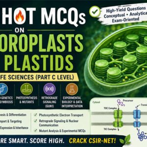 45 HOT MCQs on Chloroplasts and Plastids for CSIR-NET Life Sciences (Part C Level) | Protein Import, Plastid Genetics & Retrograde Signaling