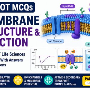 30 HOT MCQs on Membrane Structure & Function for CSIR NET, DBT BET & GATE BT