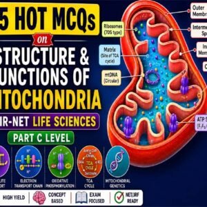 25 HOT MCQs on Structure and Functions of Mitochondria | CSIR-NET Life Sciences Part C