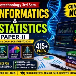 Bioinformatics and Biostatistics Notes PDF | Complete M.Sc. Biotechnology Study Guide (HNBGU)Bioinformatics and Biostatistics Notes PDF | Complete M.Sc. Biotechnology Study Guide (HNBGU)
