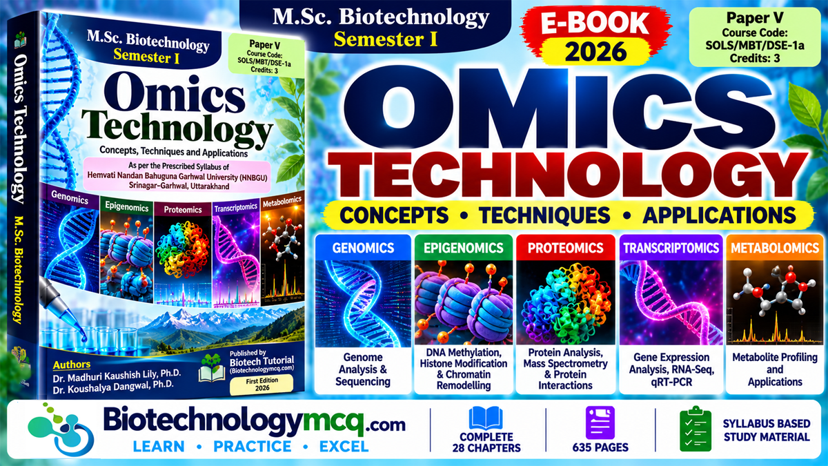 Omics Technology E-Book for M.Sc. Biotechnology (2026)